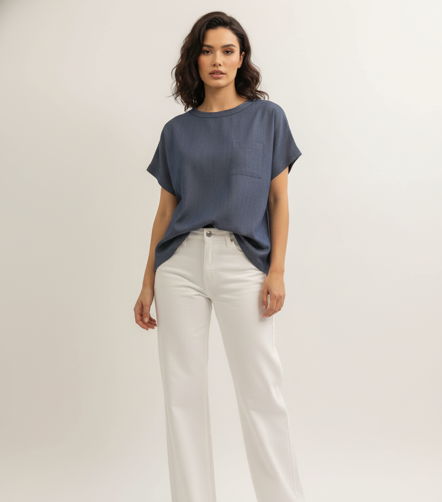 Seamform Denim Top