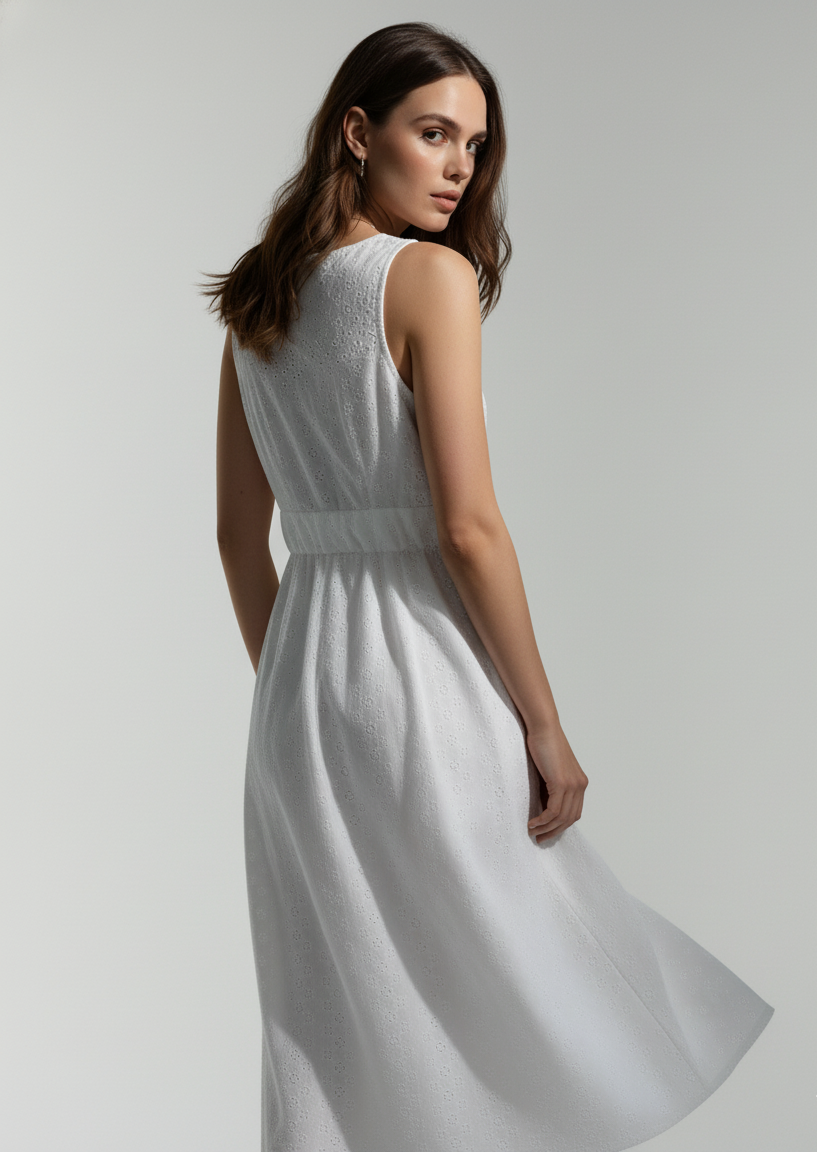 Aurelie Hakoba Button-Front Dress