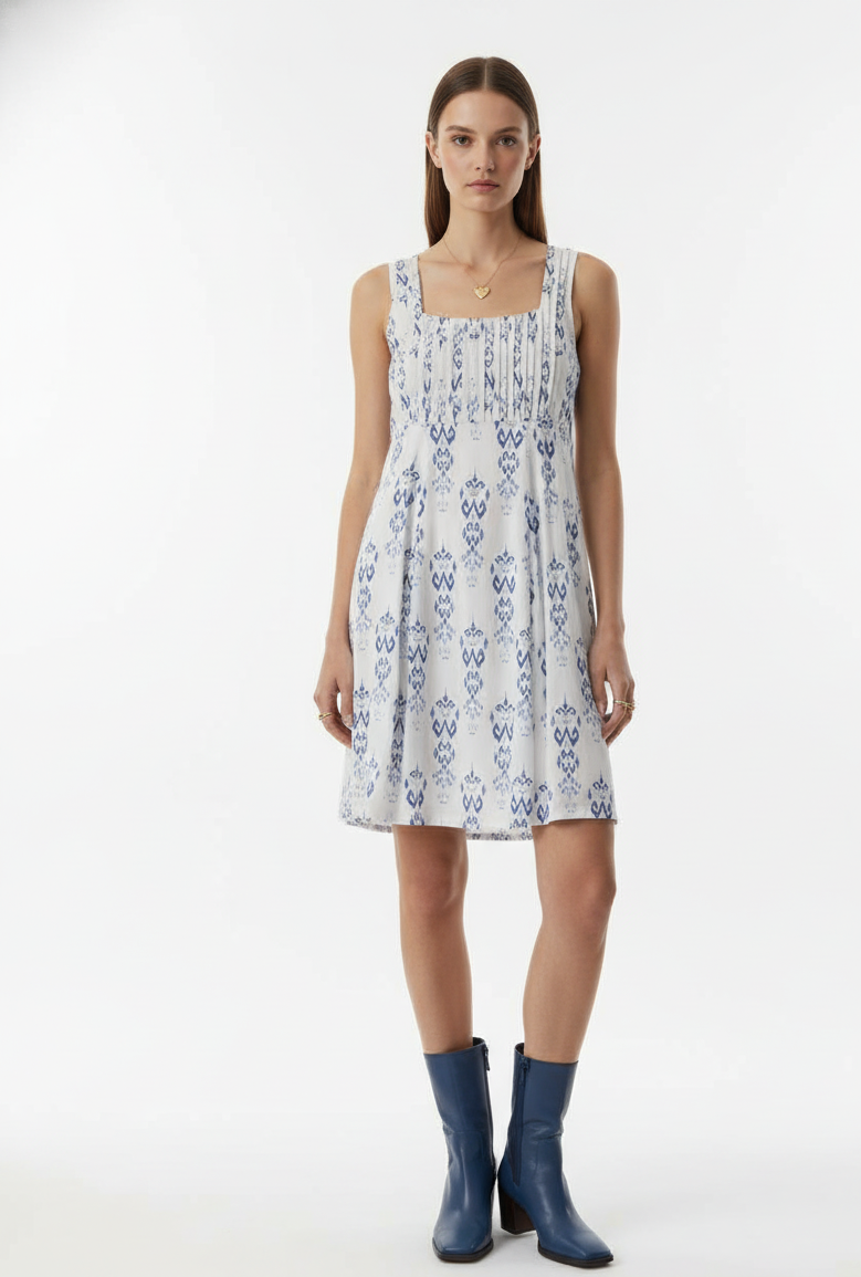 Alba Pintuck Mini Dress