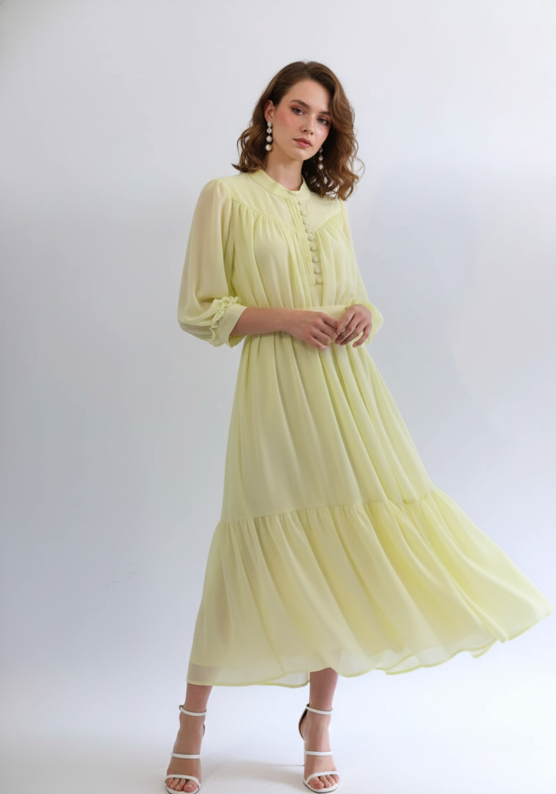 Fairy Tiered Chiffon Dress