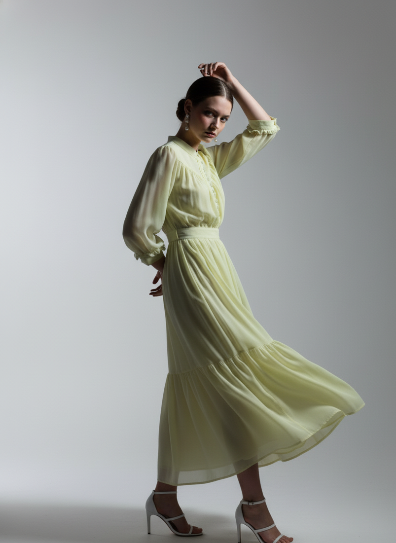 Fairy Tiered Chiffon Dress