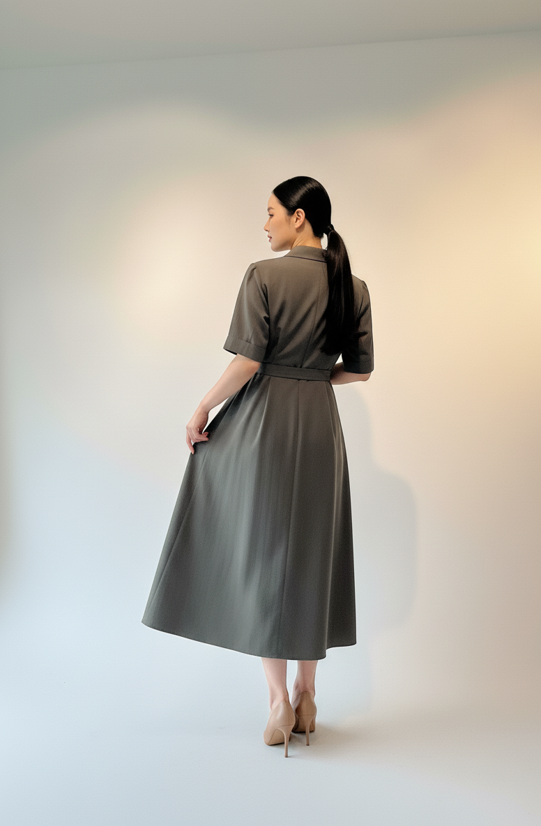 Aurea Belted Coat Dress