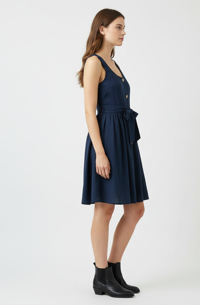 Noa Cotton Flared Mini Dress