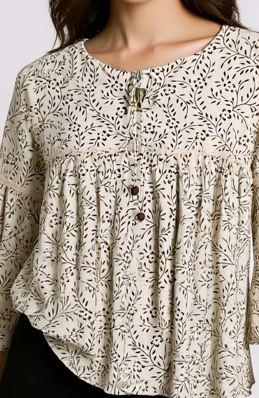 Floral Peplum Blouse