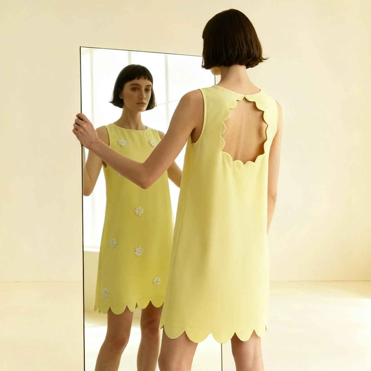 Aurélia Floral Cut-Out Mini Dress