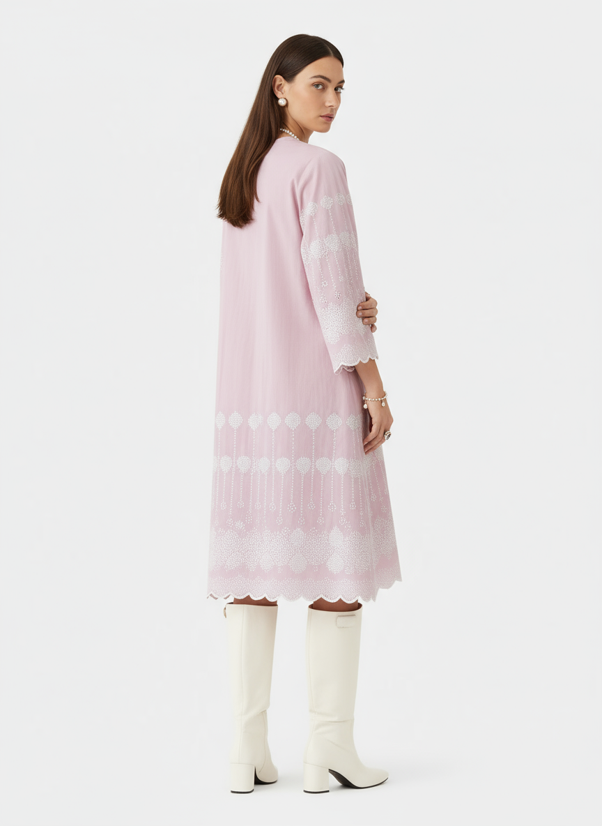 Livia Diamond-Trim Dress