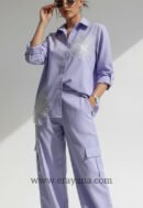 Embroidered Cotton Cargo Set