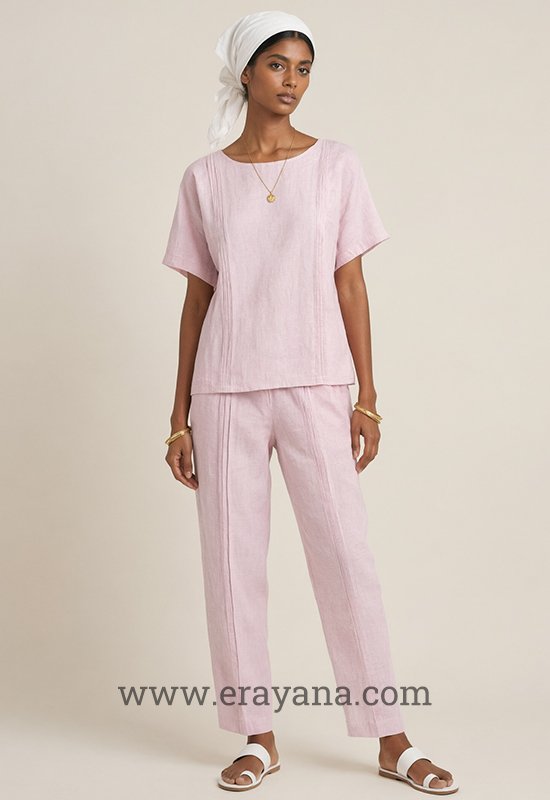 Relaxed Linen Top & Pant Set - Image 3