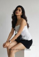 White Floral Hakoba Strap Top