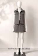 Sleeveless Grey Denim Jacket