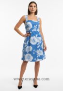 Mira Floral Teardrop Cut-Out Mini Dress