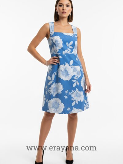 Mira Floral Teardrop Cut-Out Mini Dress