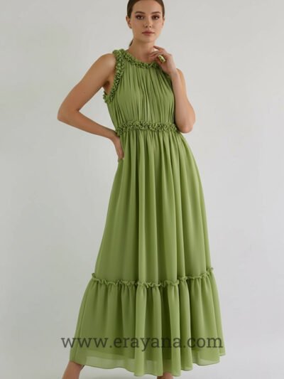 Evelyn Tiered Chiffon Maxi Dress