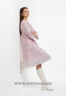 Livia Pleated Cutwork Cotton Dress